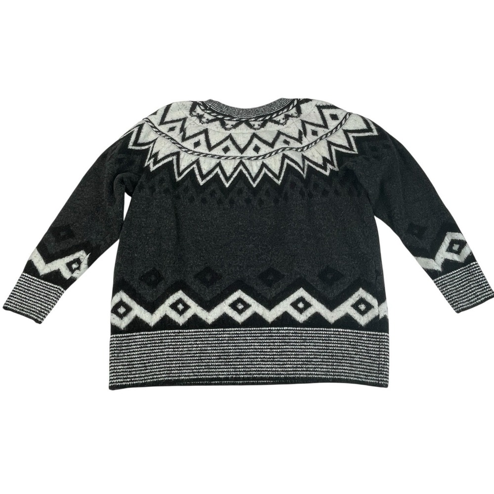 Lane Bryant Women's Classic Long Sleeve Crew Neck Jacquard Sweater Size 14/16